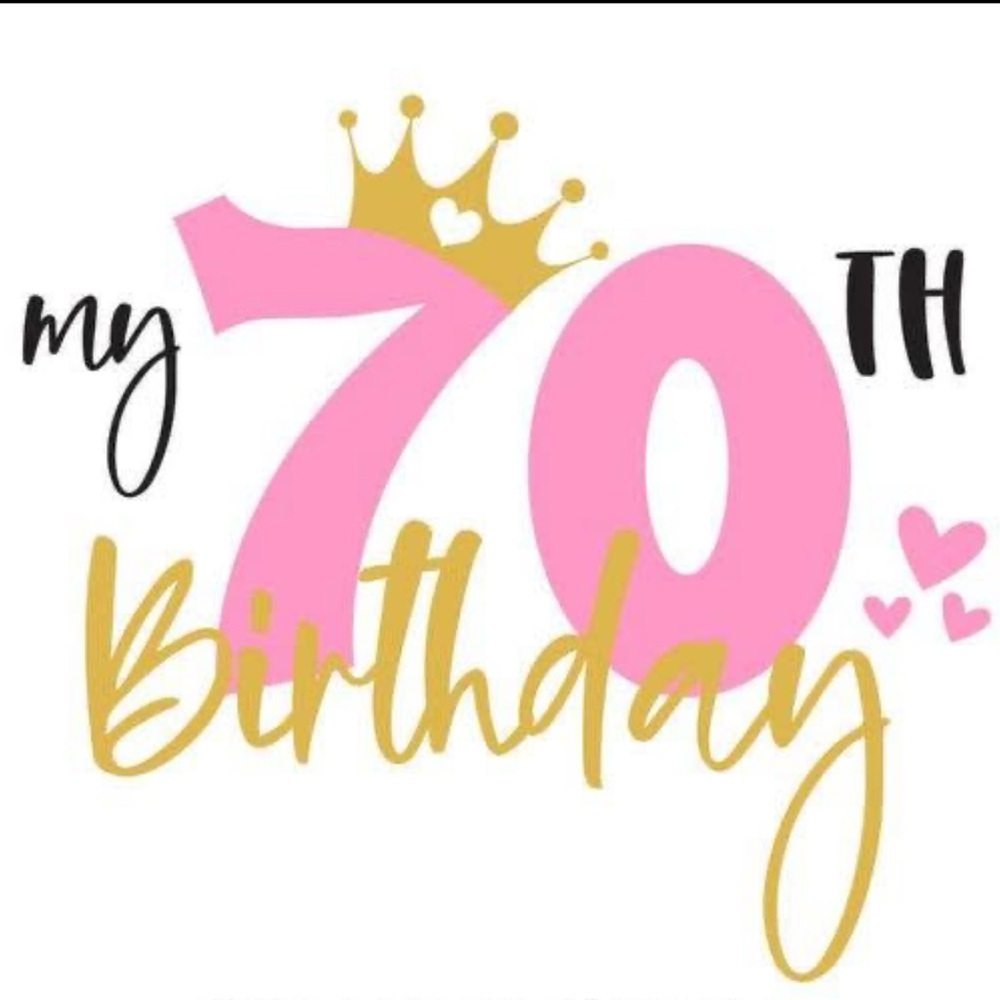Pink and Gold Birthday decal